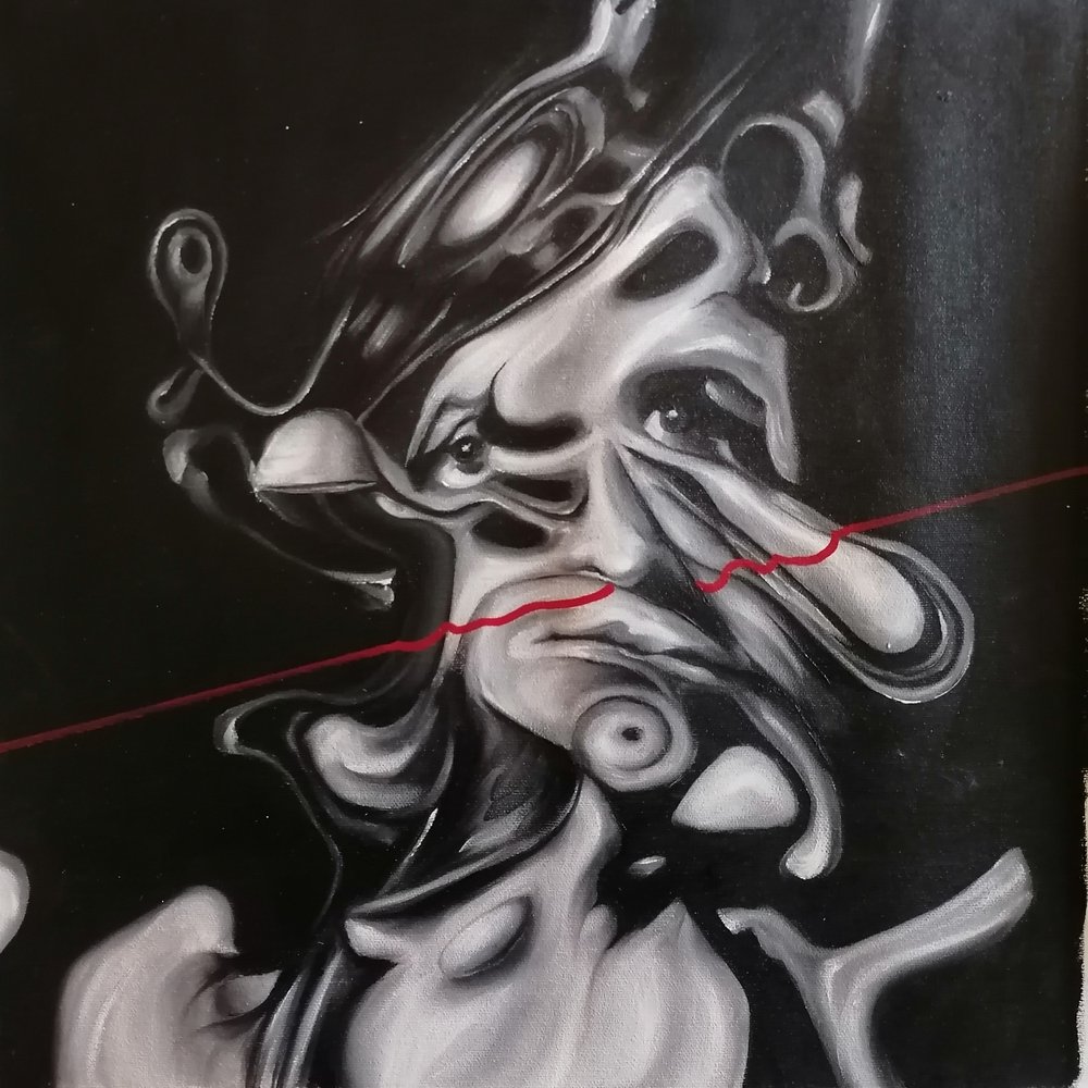 Donker surrealistisch portret door Stefano Mazzolini