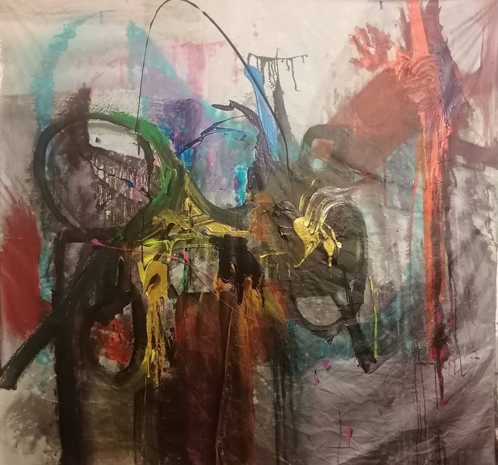 Dynamische abstracte expressie door Stefano Mazzolini