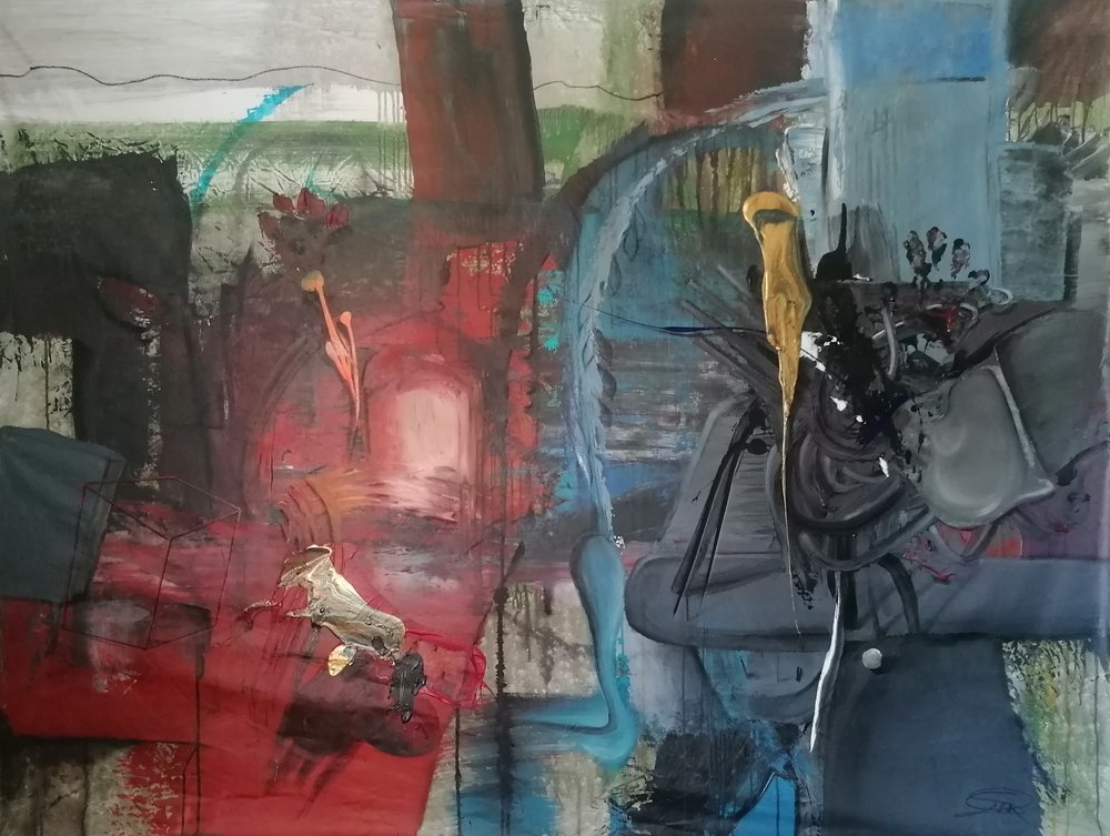 Dynamische abstracte lagen door Stefano Mazzolini
