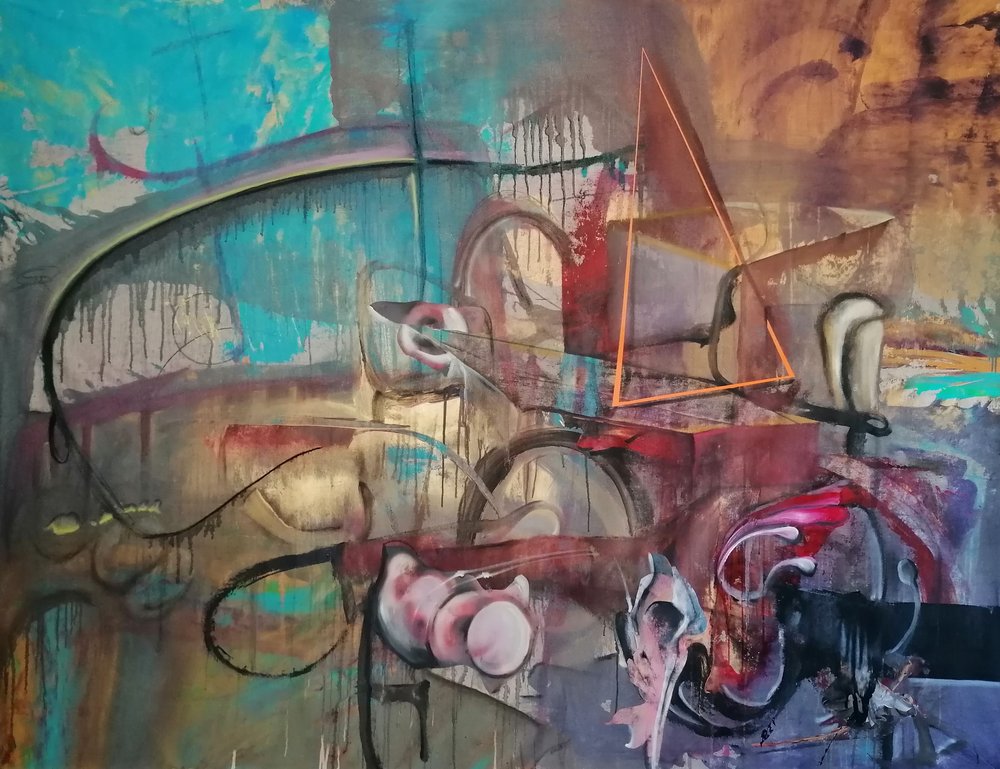 Dynamisch stedelijk abstract door Stefano Mazzolini