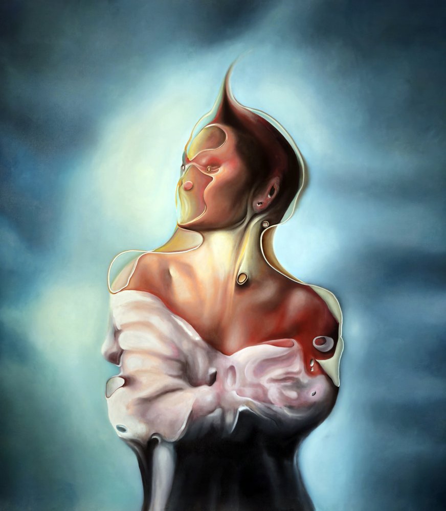 Etherisch vloeiend portret door Stefano Mazzolini