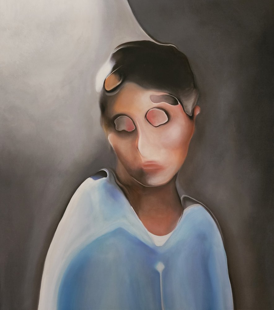 Melancholisch abstract portret door Stefano Mazzolini