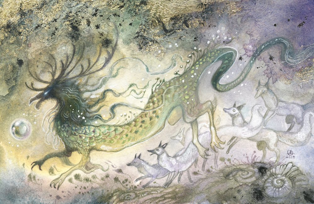 De drakengeest van het mystieke bos door Stephanie Law