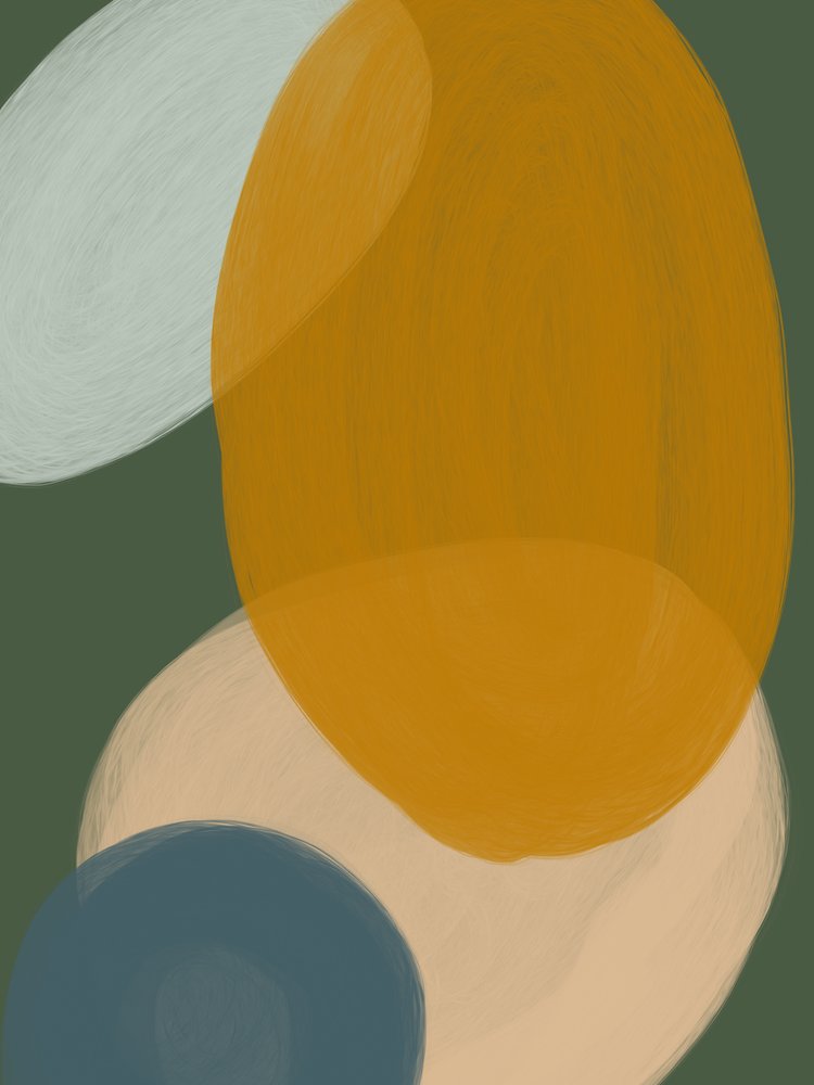 Aardse abstracte vormen door Studio Palette