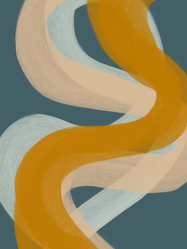 Vloeiende abstracte rondingen door Studio Palette