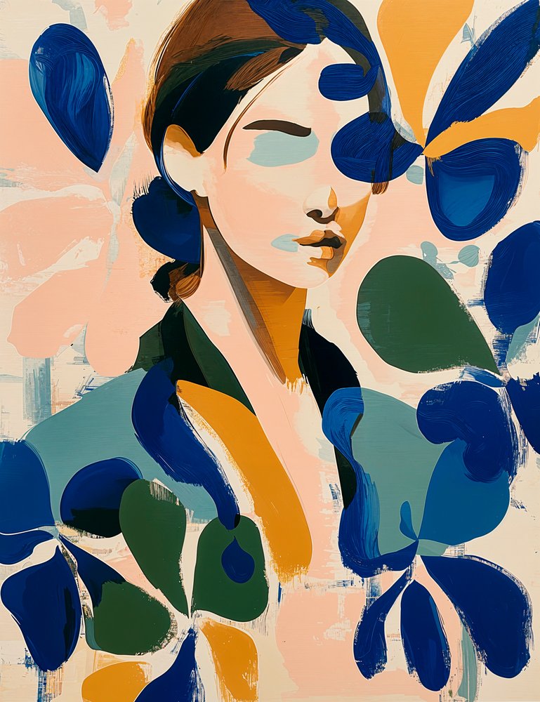Modern bloemenportret door Studio Palette