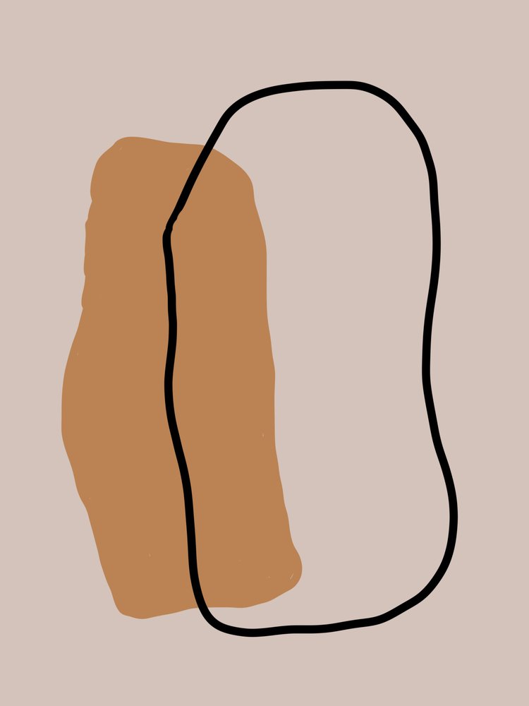 Moderne organische abstractie door Studio Palette