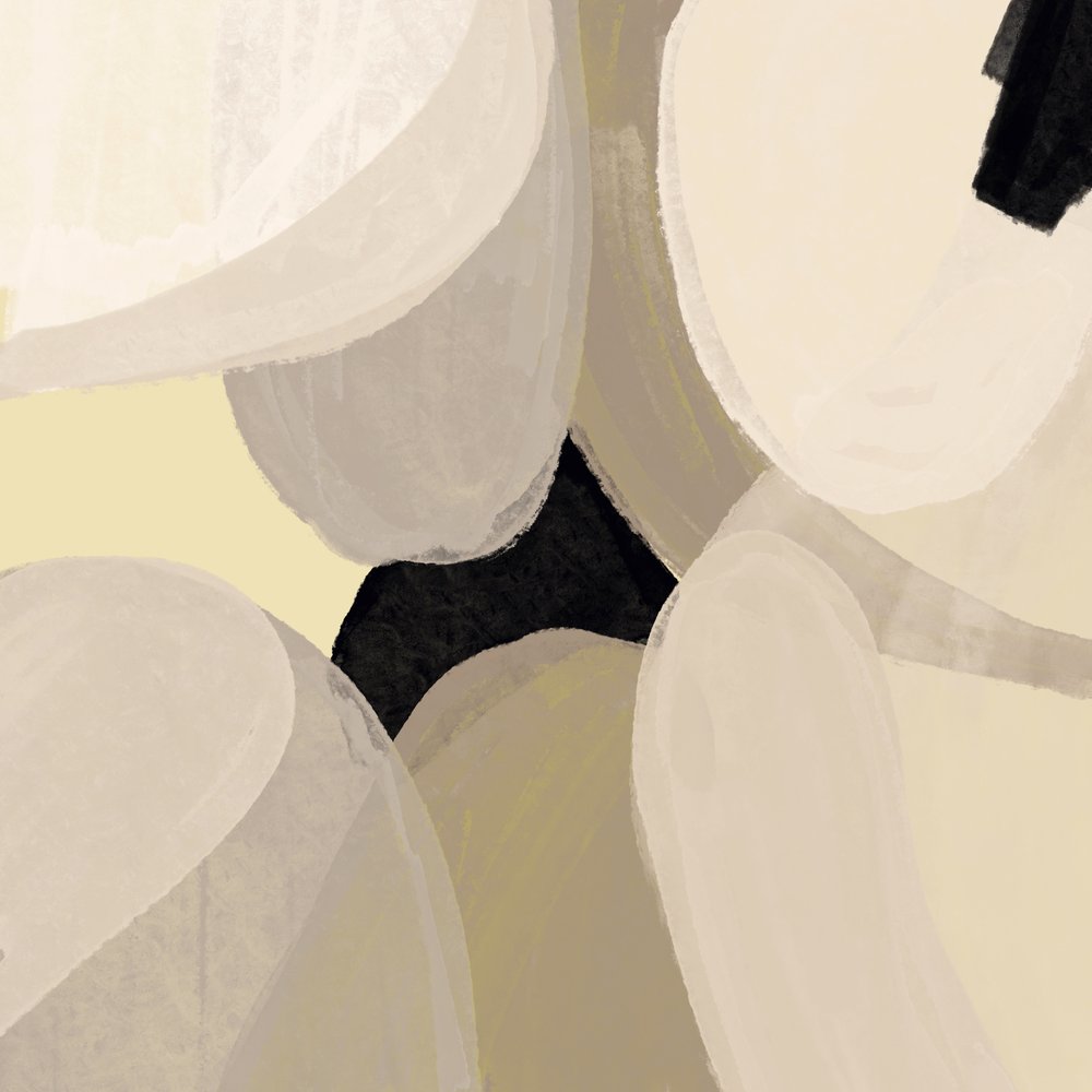 Zachte, abstracte vormen door Studio Palette