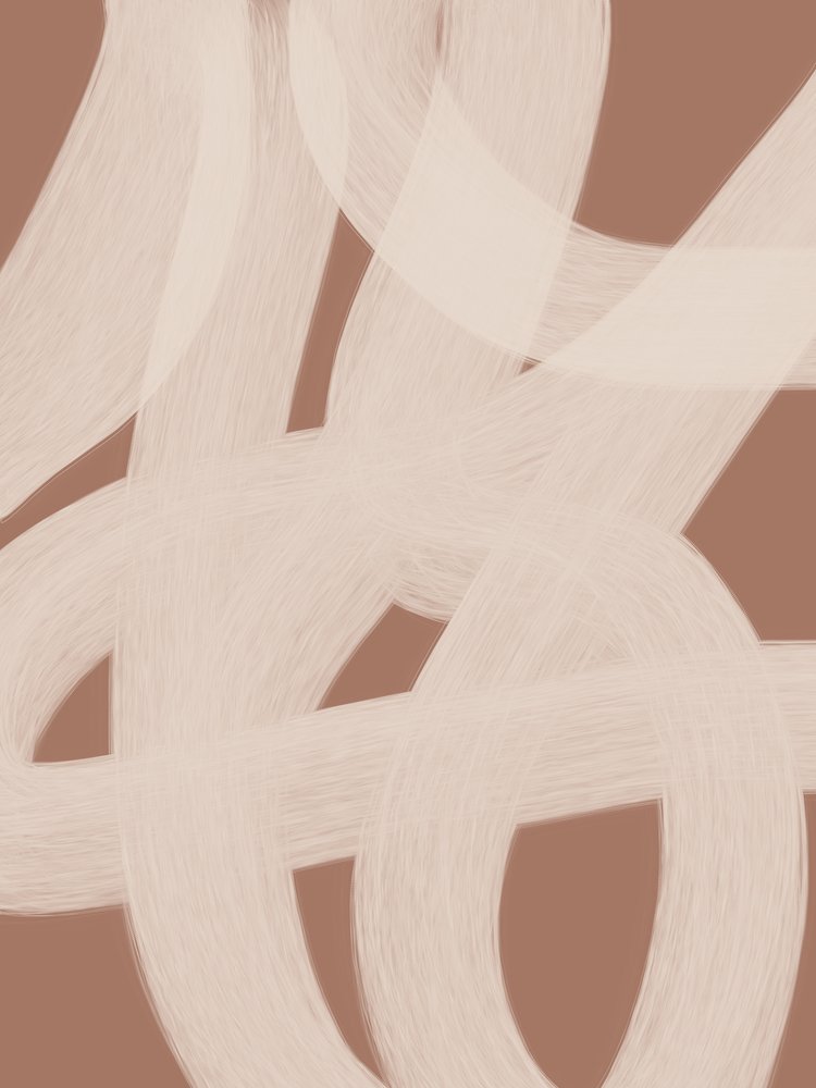 Zachte, abstracte penseelstreken door Studio Palette