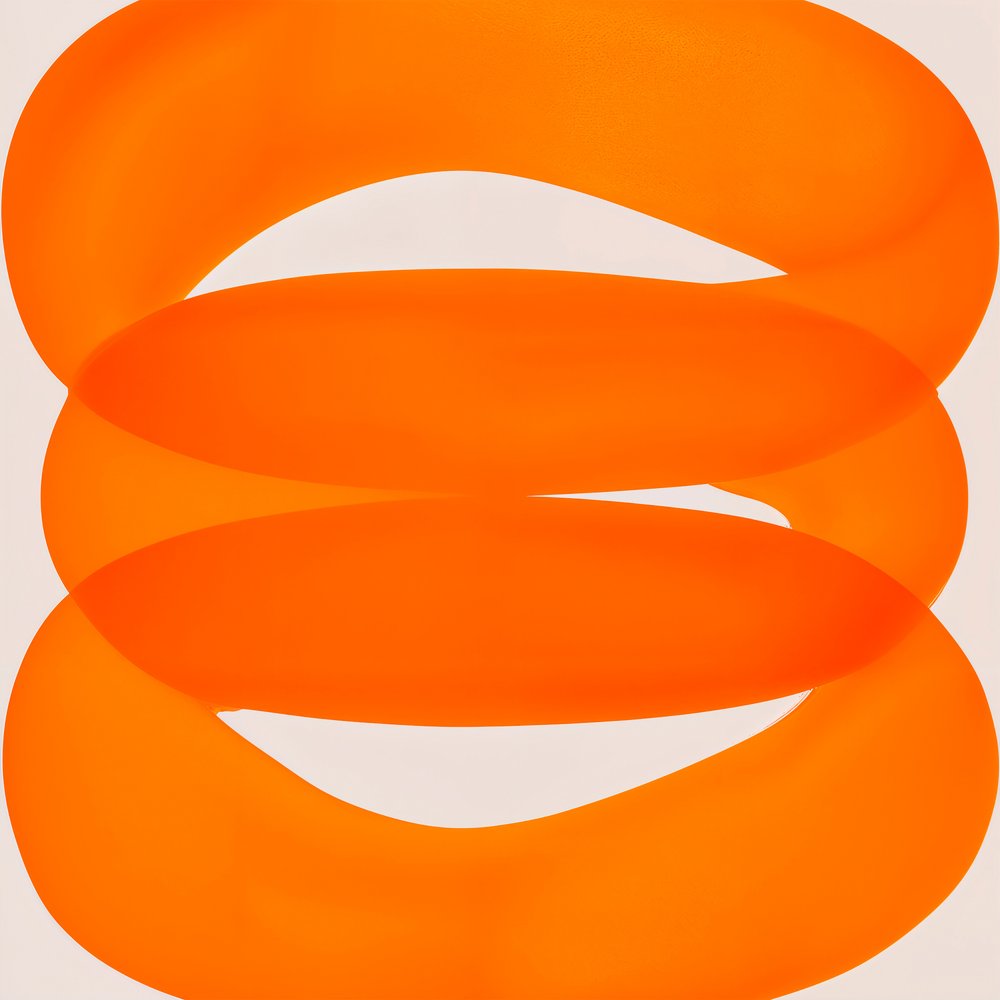 Levendige oranje lussen door Studio Palette