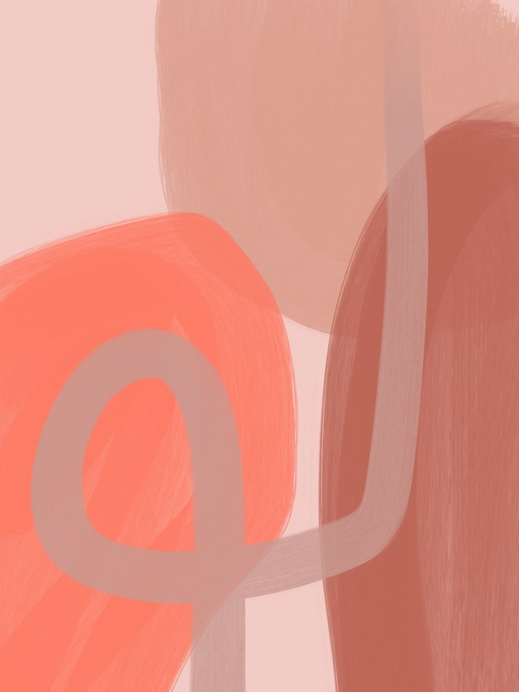 Warme abstracte stroming door Studio Palette