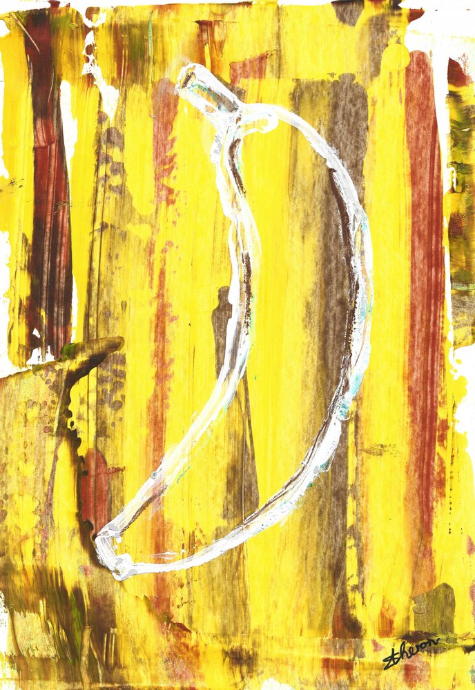 Abstract: Gele banaan door Sunet Theron
