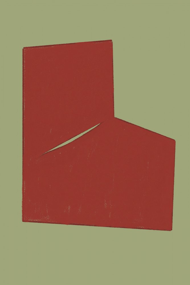 Minimal Red Slit door THE MIUUS STUDIO
