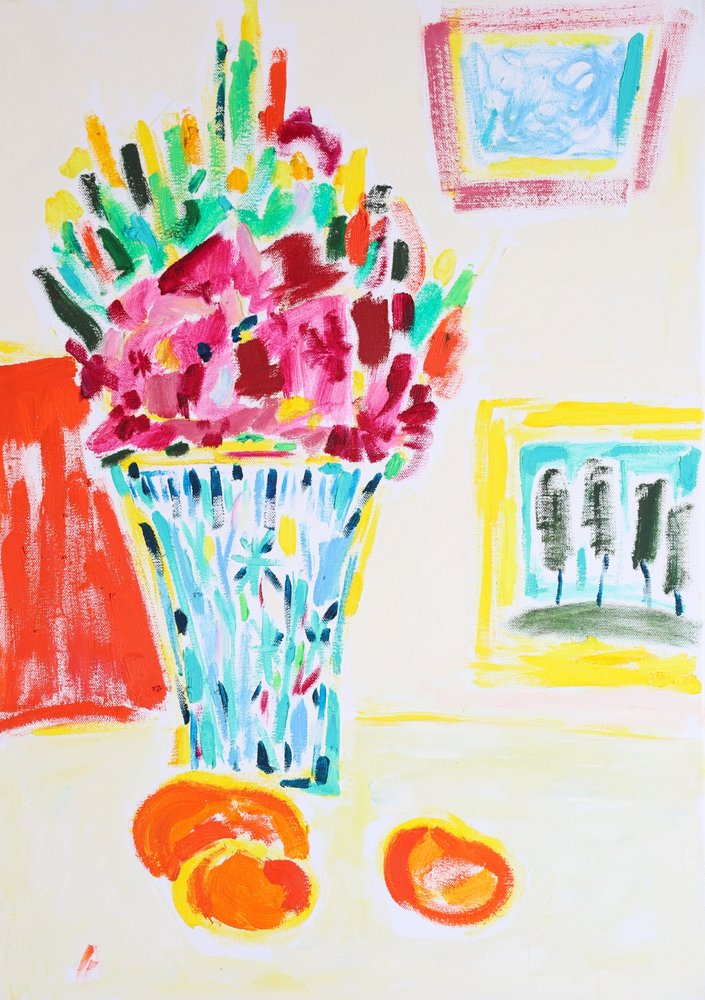 Kleurrijke bloemen en fruit door Tamara Jare