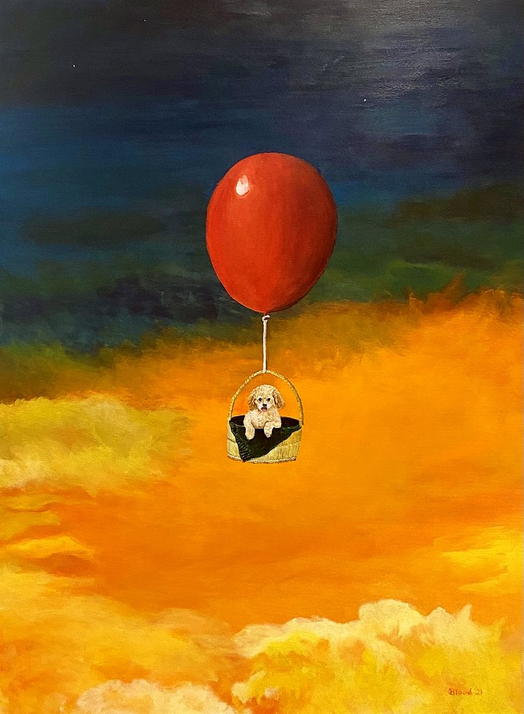 Vliegende puppy-ballon door Tom Blood