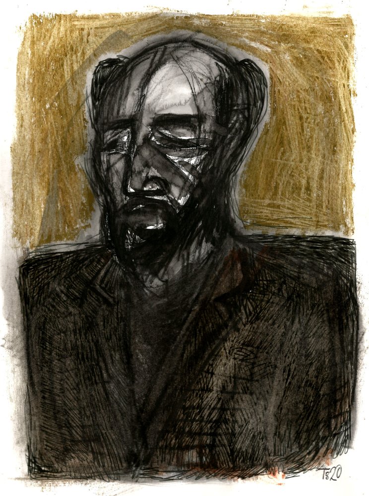Expressief mannelijk portret door Tore Bahnson