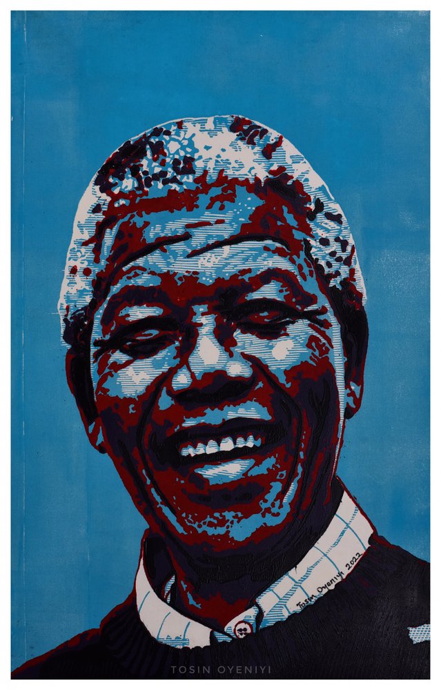 Vrolijk popartportret door Tosin Oyeniyi