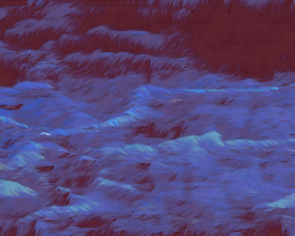 Mysterieuze blauwe golven door Uma Gokhale
