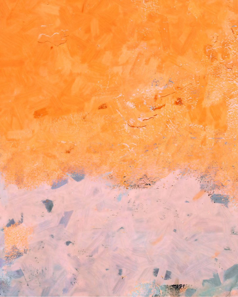 Orange Blush Abstract door Uma Gokhale