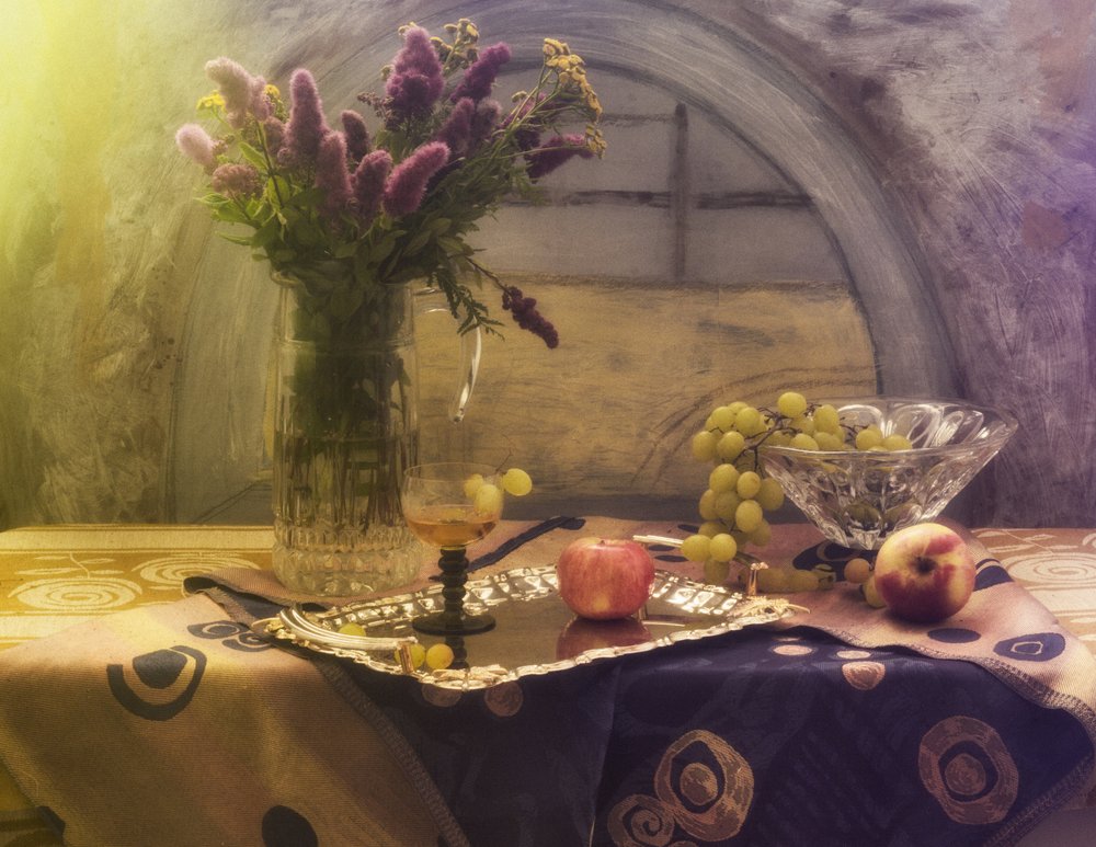 Landelijke bloemen en fruit door UstinaGreen