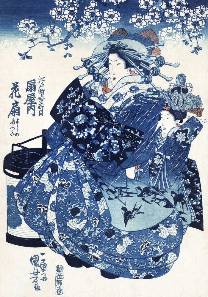 Japanse vrouw (1798–1861) door Utagawa Kuniyoshi