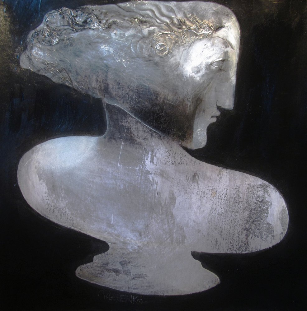 Elegant zilveren profiel door Victor Tkachenko