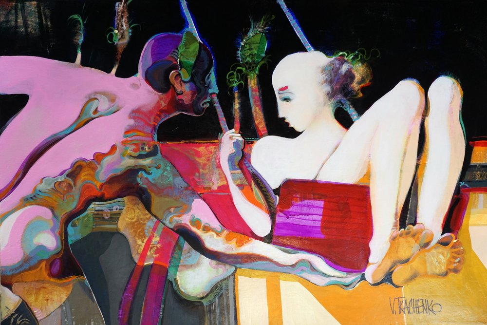 Mysterieuze, levendige figuren door Victor Tkachenko