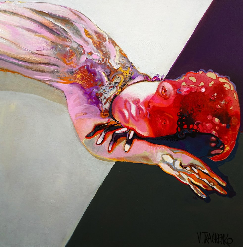 Levendige abstracte figuur door Victor Tkachenko