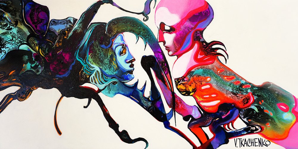 Levendige abstracte blik door Victor Tkachenko