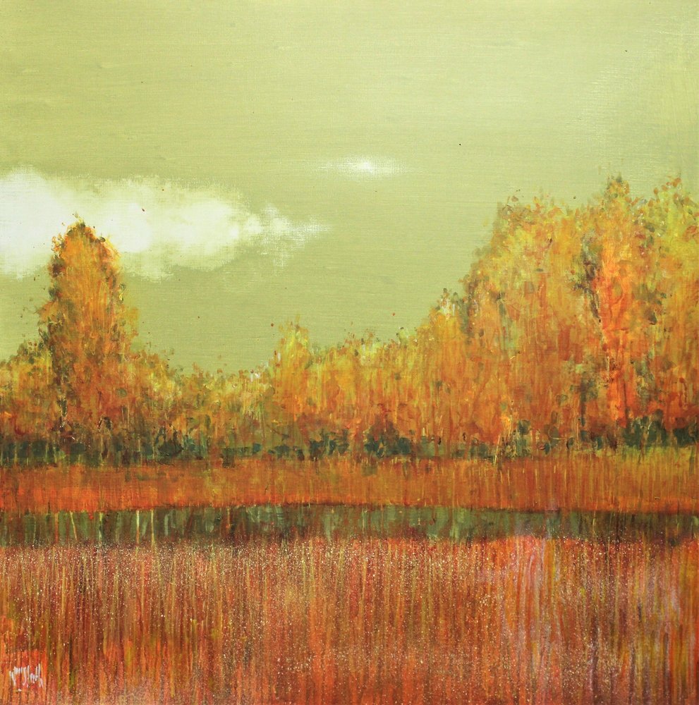Herfstelijke moerasreflectie door Wayne Sleeth