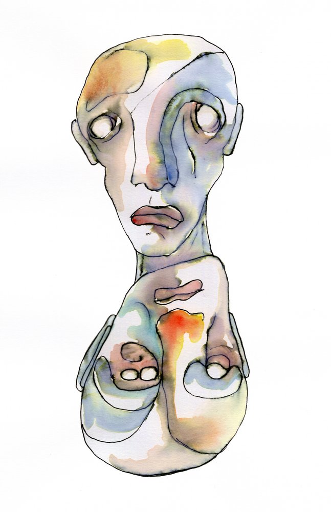 Surrealistisch emotioneel portret door Wildemar Doomgriever
