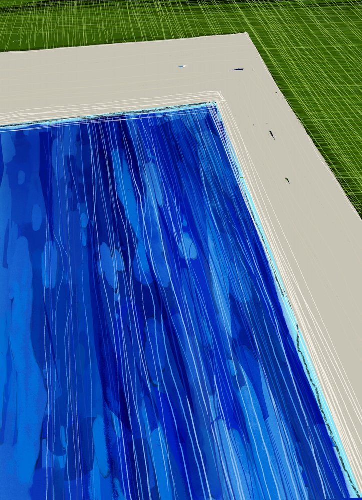Lijnen in zwembadwater door XHOZUCAN