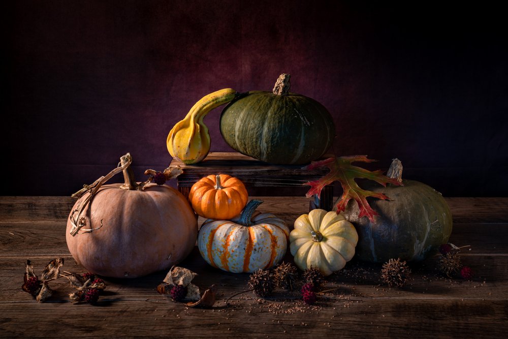 Herfstpompoenen door Xiaoyuan Xu