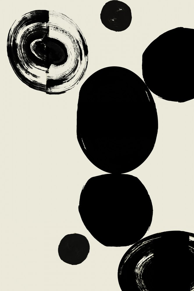 Abstracte zwarte vormen door cartissi