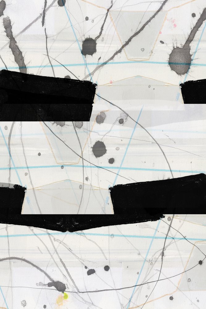 Abstracte zwarte spatten door cartissi