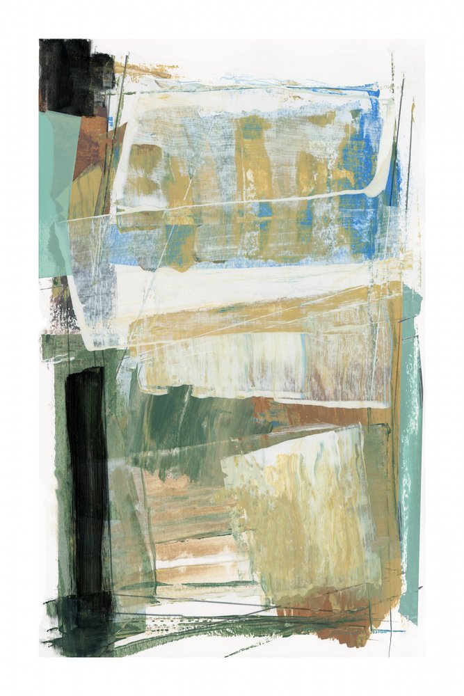 Abstracte blauwgroene lagen door cartissi