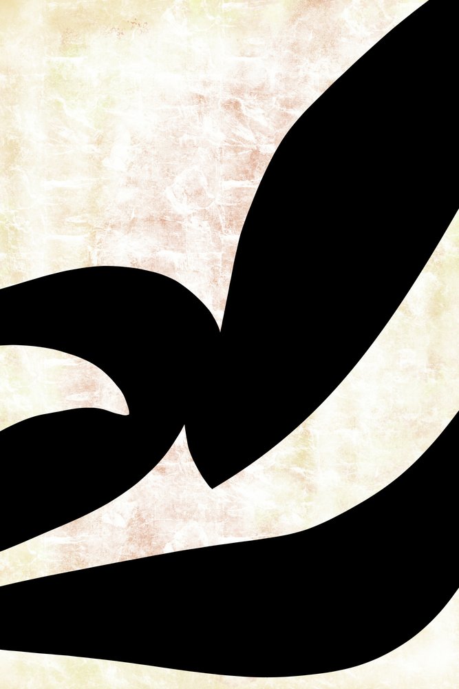 Abstracte kalligrafische rondingen door cartissi