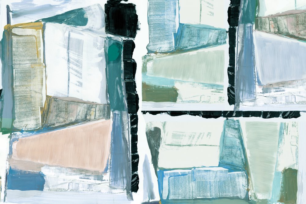 Abstracte kleurblokken door cartissi