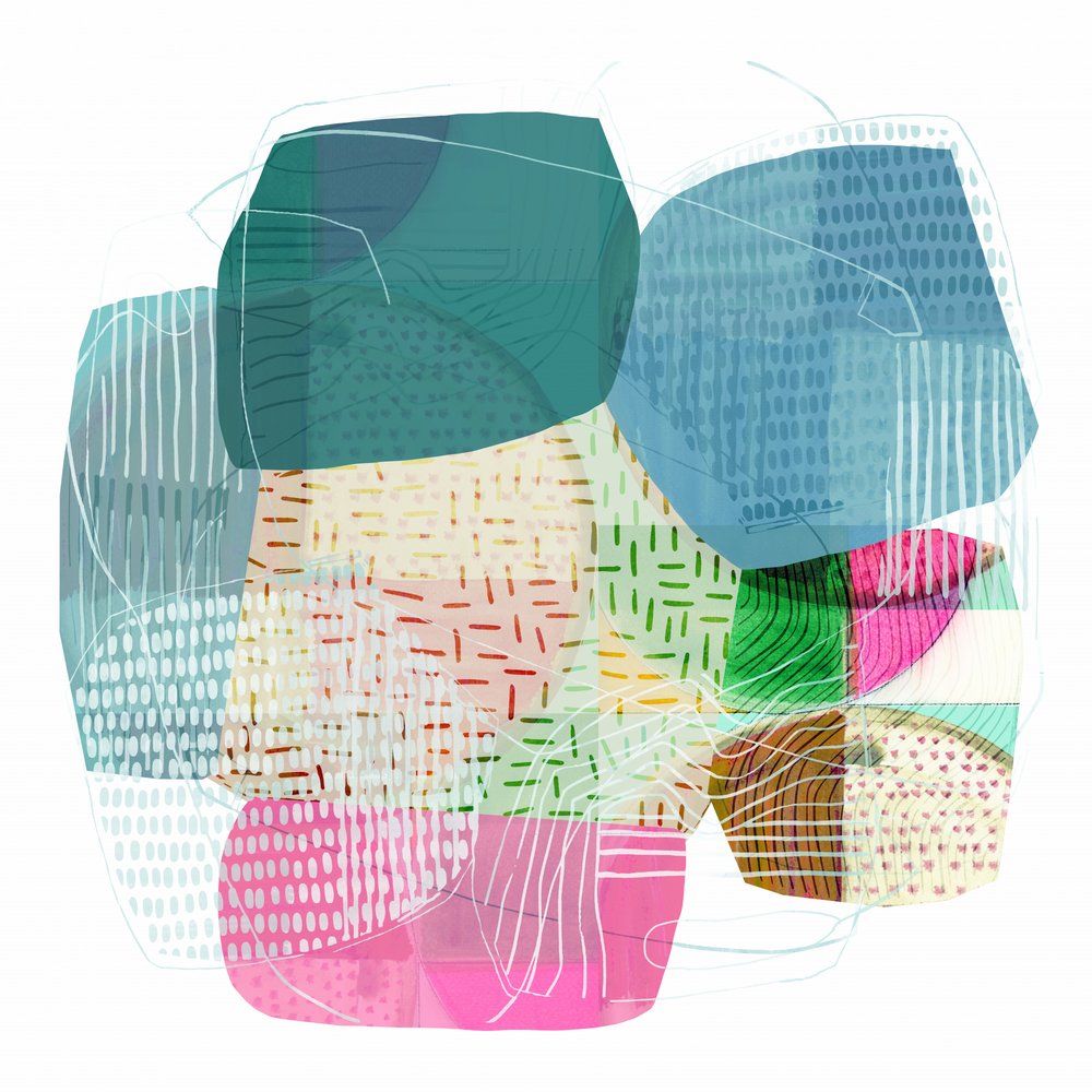 Abstracte kleurrijke vormen door cartissi