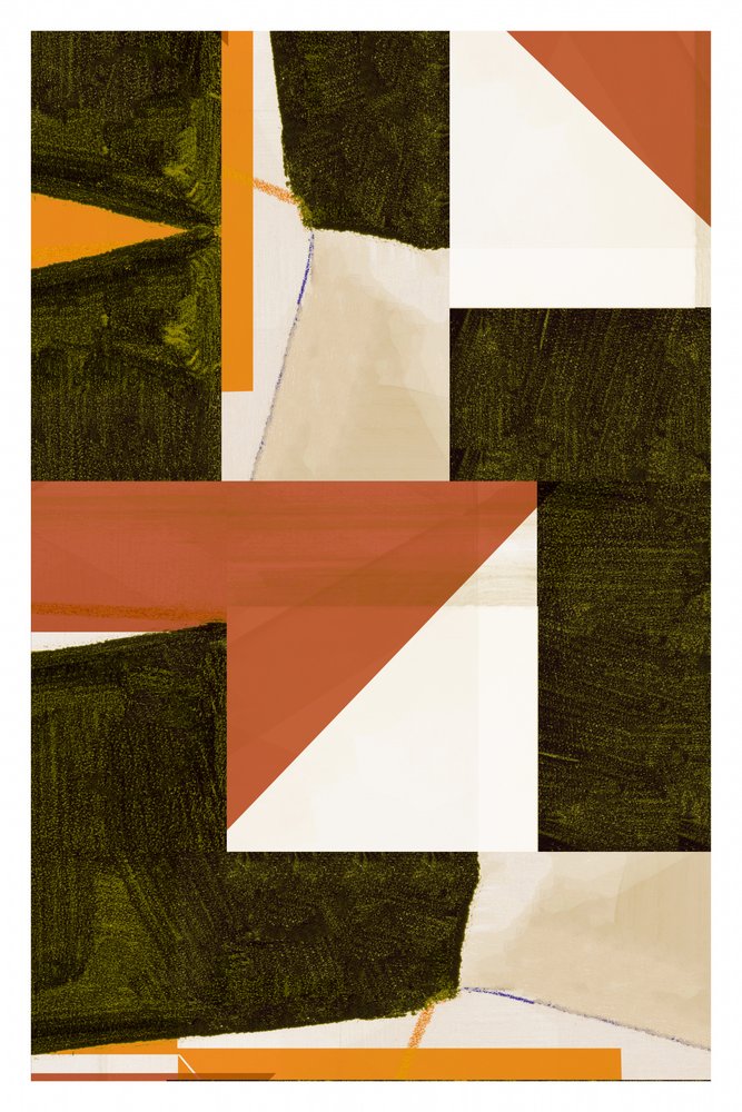 Abstracte aarden blokken door cartissi