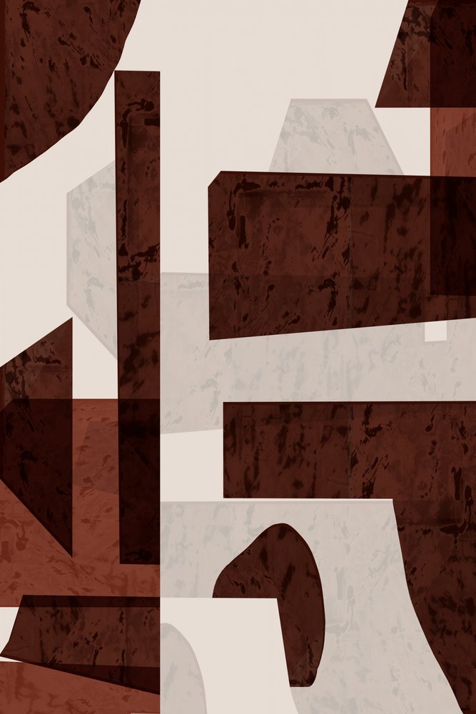 Abstracte, aardse vormen door cartissi