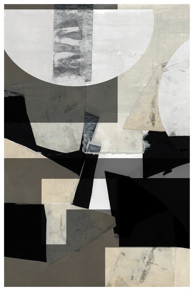 Abstracte geometrische collage door cartissi