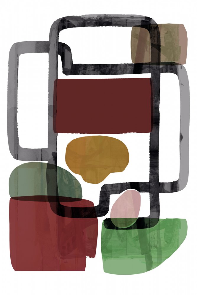 Abstracte geometrische stroming door cartissi