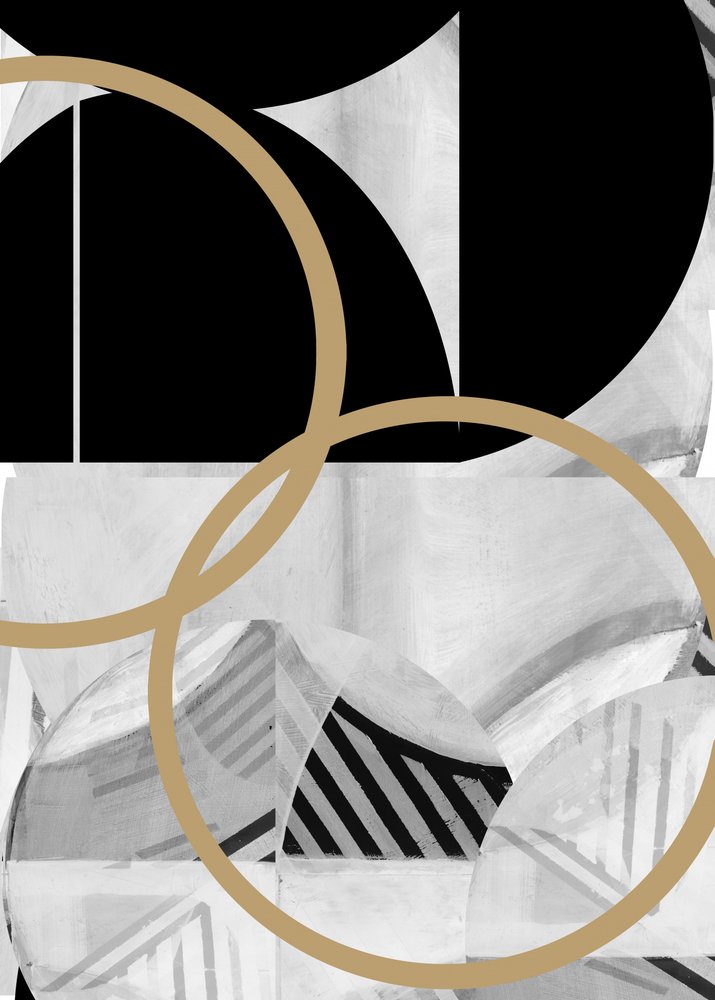 Abstracte gouden krommen door cartissi