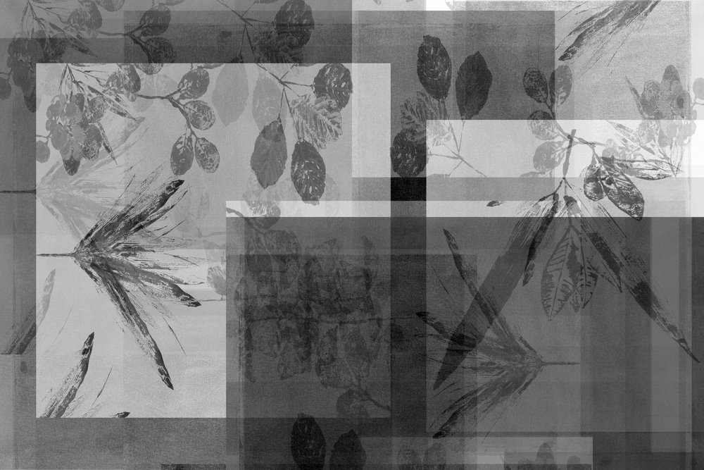 Abstract grijs gebladerte door cartissi