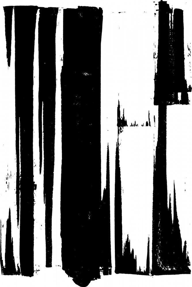 Abstracte inktstreken door cartissi