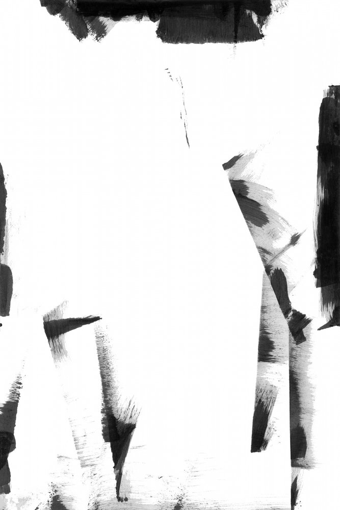 Abstracte inktstreken door cartissi