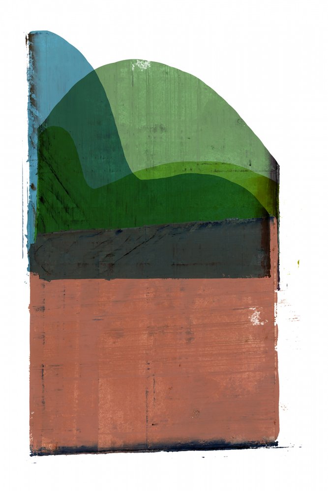 Abstract gelaagd landschap door cartissi