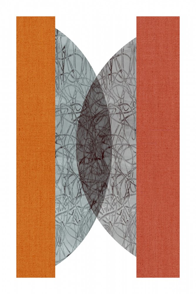 Abstracte oranje geometrie door cartissi