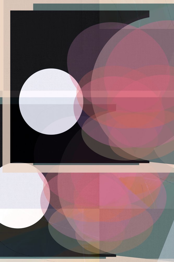 Abstracte roze cirkels door cartissi